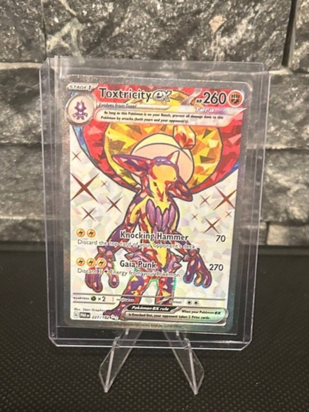 Pokemon Toxtricity EX‎ 227/162 Full Art Holo from Paradox Rift Set M/NM